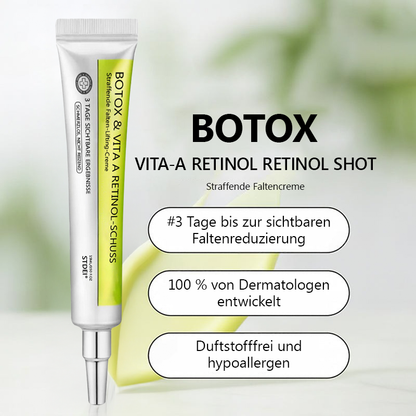 （Offizieller Store）💫 STDEI® Botox & Vitamin-A-Retinol Shot Anti-Falten Straffungscreme - Jetzt 50% im Jahresendverkauf!🔥