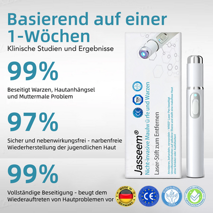 𝐉𝐚𝐬𝐬𝐞𝐞𝐦®💧𝐍𝐢𝐜𝐡𝐭-𝐢𝐧𝐯𝐚𝐬𝐢𝐯 𝐋𝐞𝐛𝐞𝐫𝐟𝐥𝐞𝐜𝐤- 𝐮𝐧𝐝 𝐖𝐚𝐫𝐳𝐞𝐧𝐞𝐧𝐭𝐟𝐞𝐫𝐧𝐮𝐧𝐠𝐬-𝐋𝐚𝐬𝐞𝐫𝐬𝐭𝐢𝐟𝐭 (Schnelle und schmerzlose Entfernung von Warzen, Muttermalen, Altersflecken und Hautflecken – ohne Nebenwirkungen)