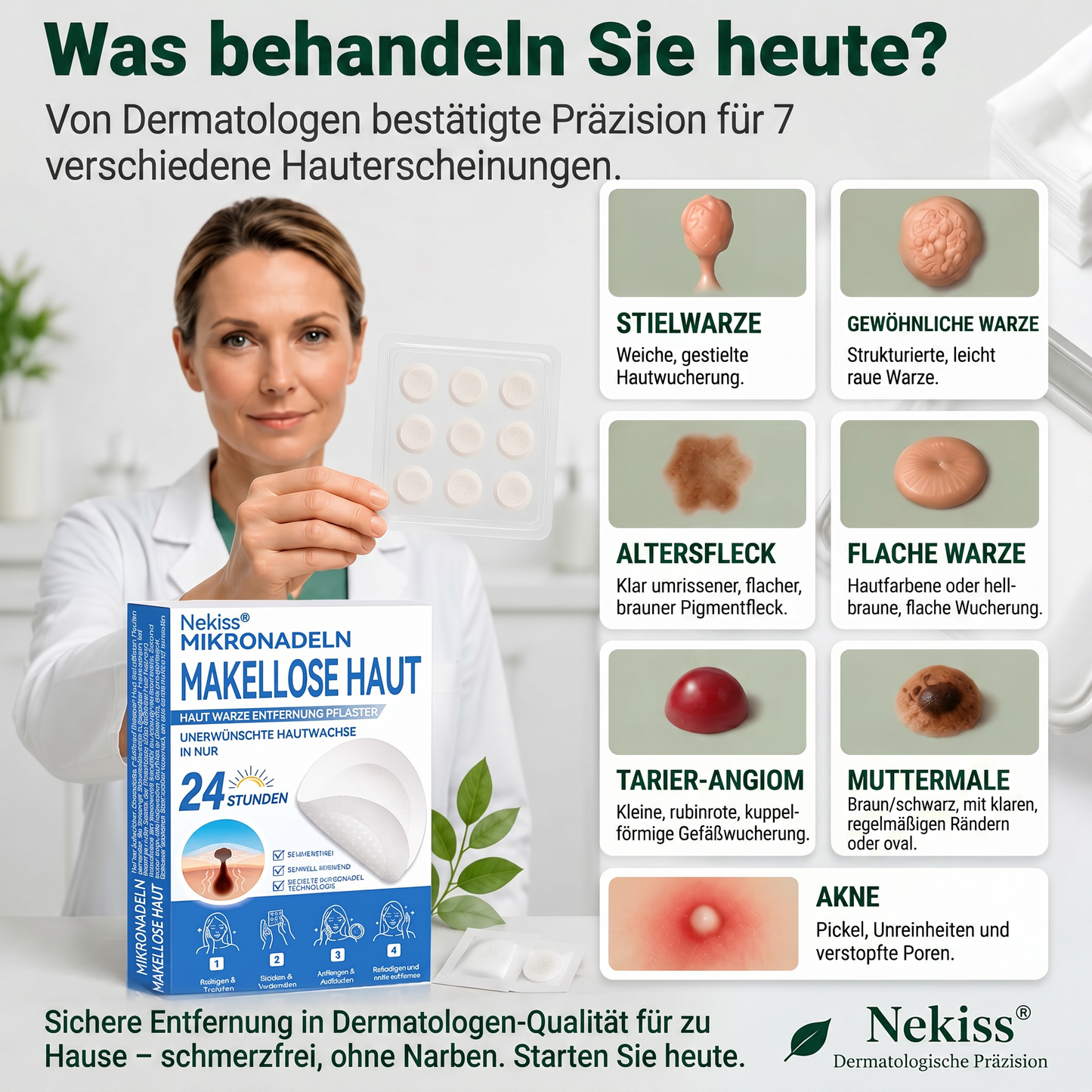 👩‍⚕️🎁 𝑶𝒇𝒇𝒊𝒛𝒊𝒆𝒍𝒍𝒆𝒓 𝑺𝒕𝒐𝒓𝒆 | 𝑵𝐞𝒌𝐢𝐬𝐬® 🌿 𝑴𝒊𝒌𝒓𝒐𝒏𝒂𝒅𝒆𝒍𝒏 𝑴𝒂𝒌𝒆𝒍𝒍𝒐𝒔𝒆 𝑯𝒂𝒖𝒕 𝑯𝒂𝒖𝒕 𝑾𝒂𝒓𝒛𝒆 𝑬𝒏𝒕𝒇𝒆𝒓𝒏𝒖𝒏𝒈 𝑷𝒇𝒍𝒂𝒔𝒕𝒆𝒓 (𝐹ü𝑟 𝐻𝑎𝑢𝑡𝑎𝑛ℎä𝑛𝑔𝑠𝑒𝑙, 𝑘𝑙𝑒𝑖𝑛𝑒 𝐻𝑎𝑢𝑡𝑤𝑢𝑐ℎ𝑒𝑟𝑢𝑛𝑔𝑒𝑛, 𝑊𝑎𝑟𝑧𝑒𝑛, 𝑀𝑢𝑡𝑡𝑒𝑟𝑚𝑎𝑙𝑒, 𝐴𝑙𝑡𝑒𝑟𝑠𝑓𝑙𝑒𝑐𝑘𝑒𝑛 𝑢𝑛𝑑 𝑃𝑖𝑔𝑚𝑒𝑛𝑡𝑠𝑡ö𝑟𝑢𝑛𝑔𝑒𝑛.)